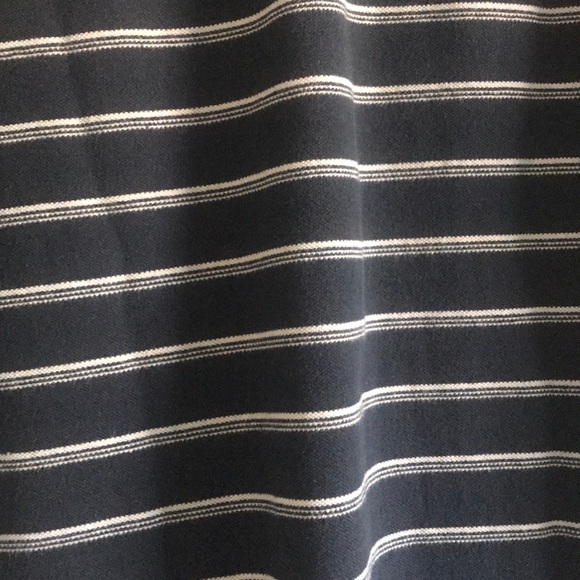 BLUE ADIDAS STRIPED SHORT SLEEVE POLO SHIRT - Picture 6 of 6